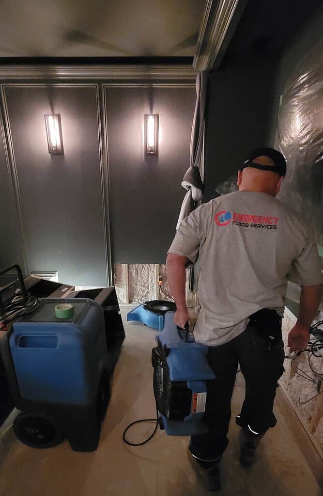 Emergency flood services, offering water damage restoration service